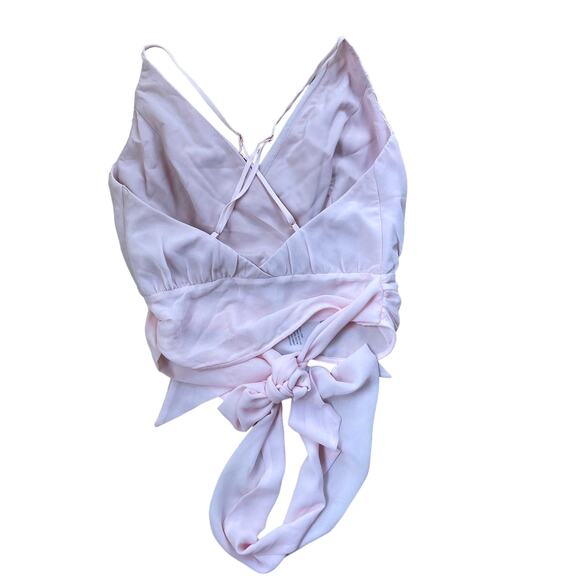 Lovers and Friends Caputo Top Pink Wrap women’s size small Revolve NWT - Picture 4 of 7